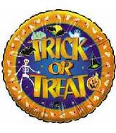 4" Airfill Only Trick or Treat Balloon