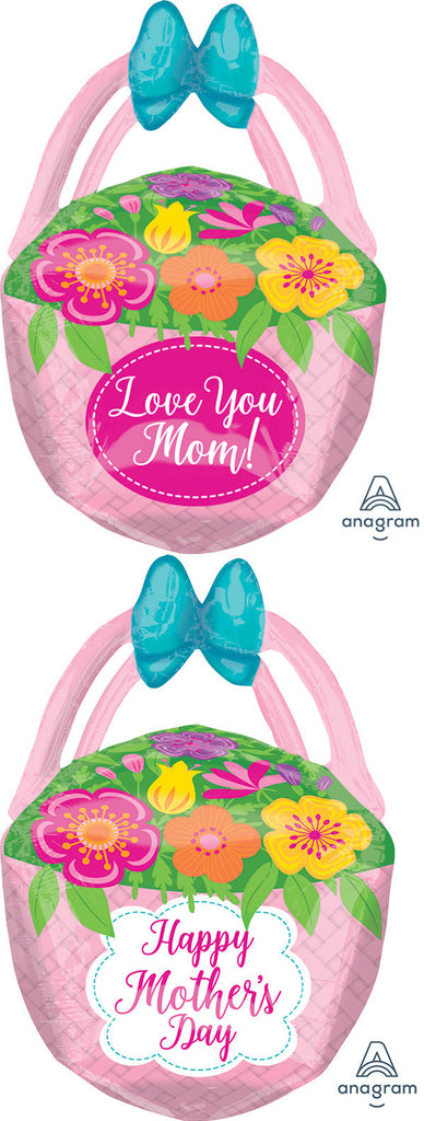 27" Mother's Day Basket UltraShape Foil Balloon