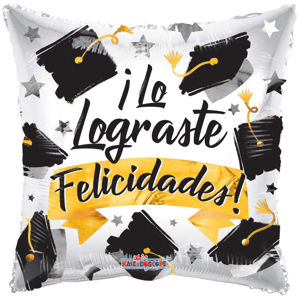 18" Lo Lograste Birretes Foil Balloon (Spanish)