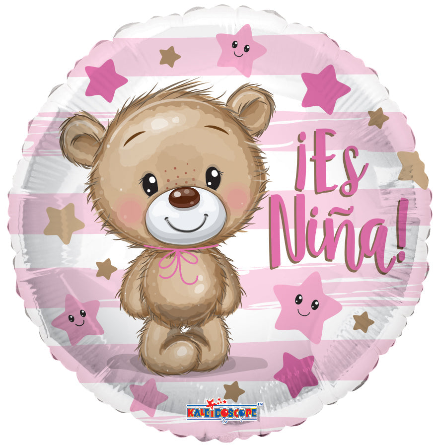 18" Es Niña Osa (Spanish) Foil Balloon