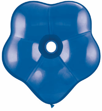 16" Geo Blossom Latex Balloons (25 Count) Sapphire Blue Jewel
