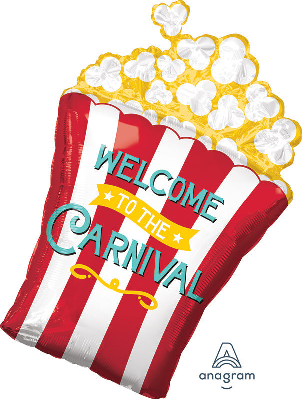 29" Jumbo Carnival Popcorn Foil Balloon