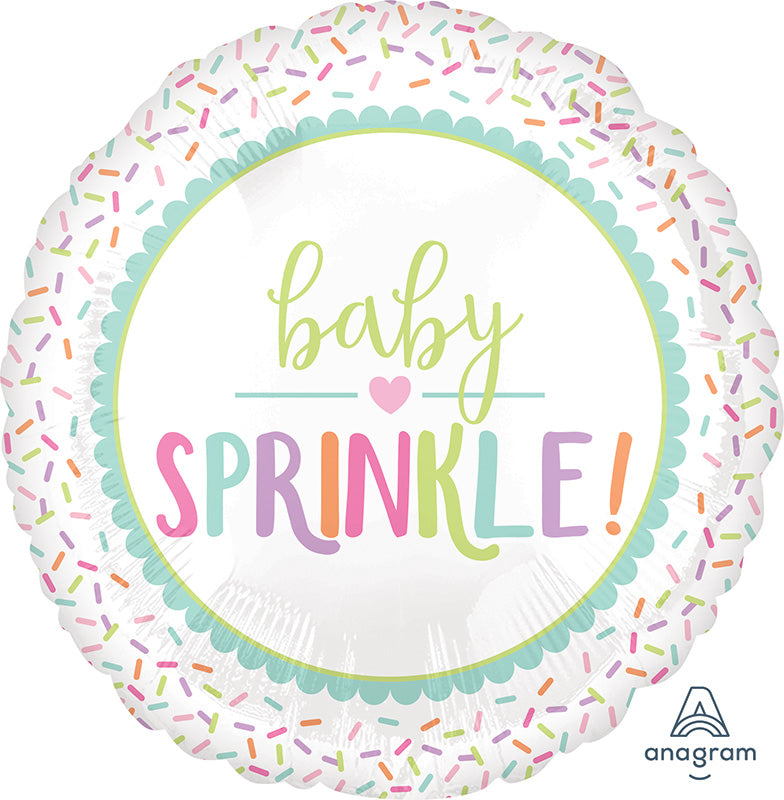 18" Baby Sprinkles Foil Balloon
