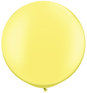 30" Qualatex Latex Balloons Pearl LEMON CHIFFON (2 Per Bag)
