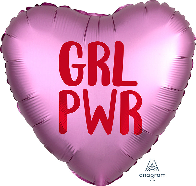 18" Satin Infused GRL PWR Foil Balloon