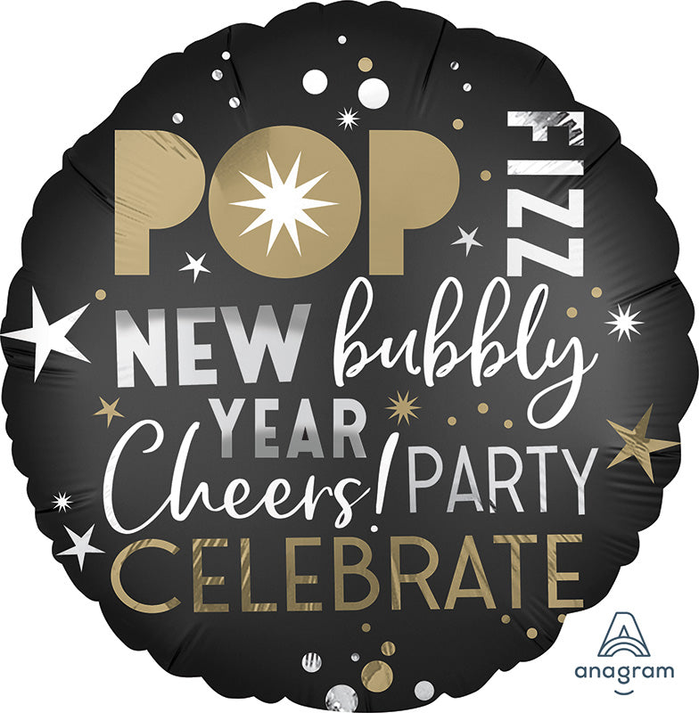 18" Celebrate the New Years Foil Balloon