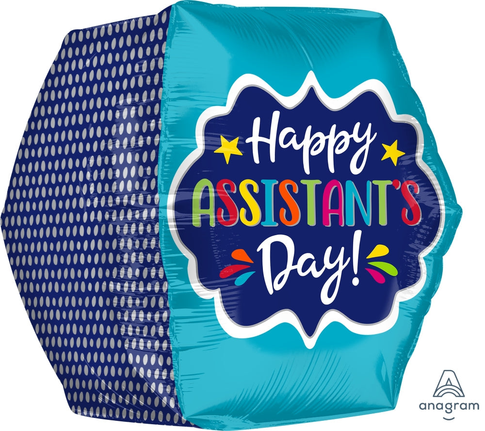16" Anglez Geometric Assistant's Day Foil Balloon