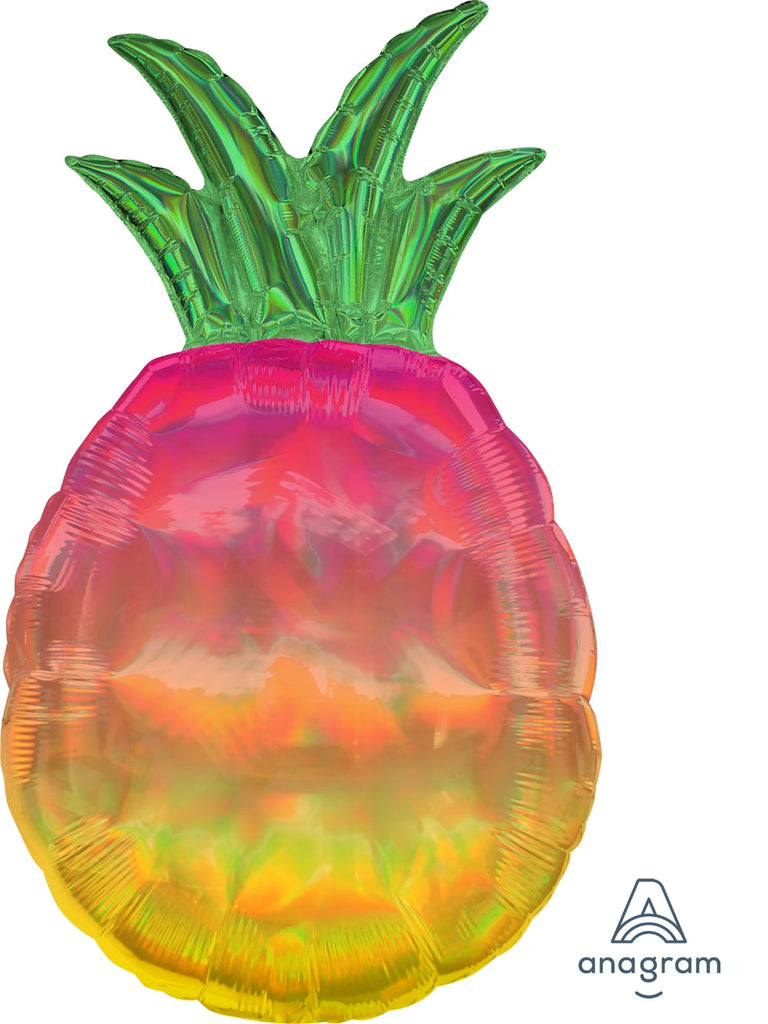 31" Iridescent Pineapple Foil Balloon