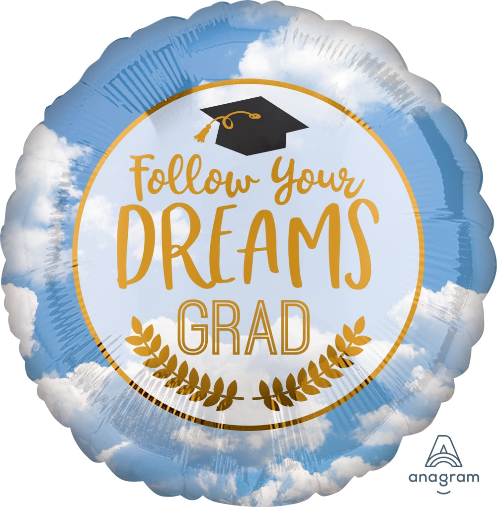 18" Follow Your Dreams Foil Balloon