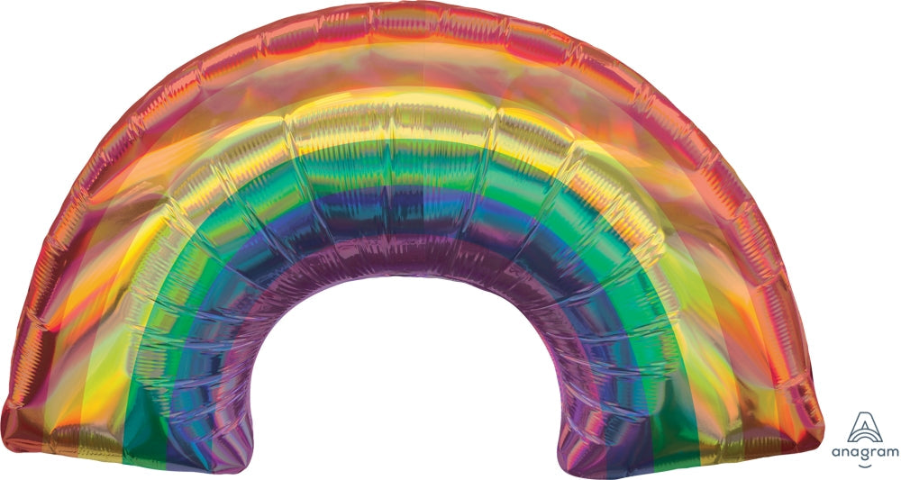34" Iridescent Rainbow Foil Balloon
