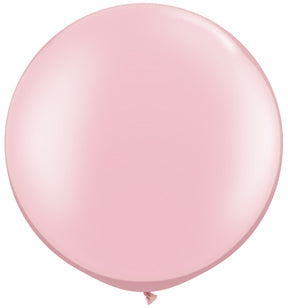 30" Qualatex Latex Balloons Pearl PINK (2 Per Bag)