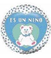 9" Airfill Only Es Un Nino Bear Balloon (Spanish)