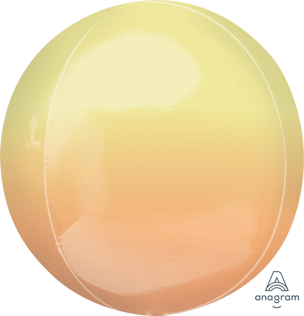 16" Foil Balloon Ombre Orbz Yellow and Orange