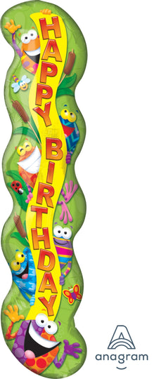 40" Trend Frog-tastic Happy Birthday Foil Balloon