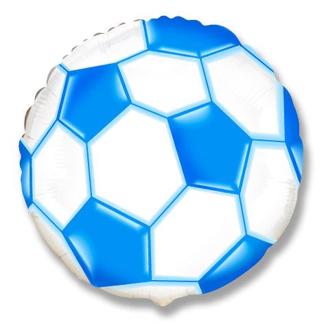 18" Soccer / Football Balloon Blue