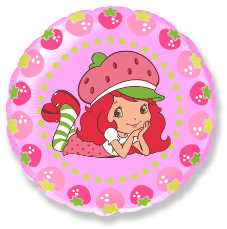 18" Strawberry Shortcake (pink balloon)