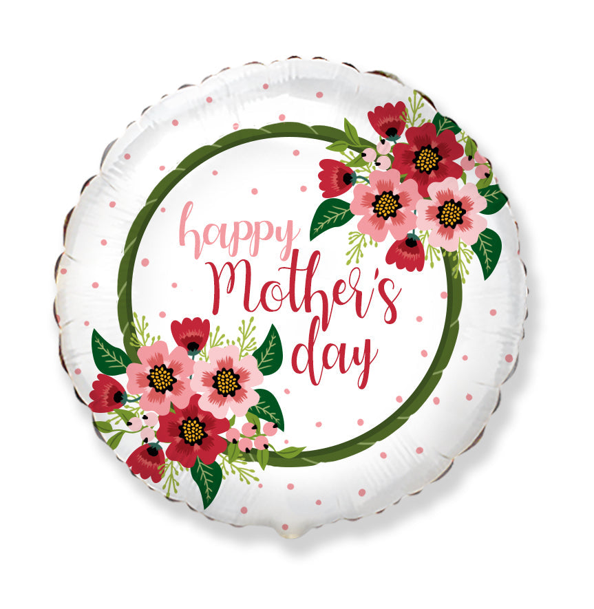 18" Mother's Day Flowers Foil Balloon