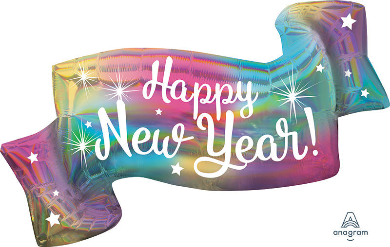 39" Jumbo Happy New Years Banner Foil Balloon