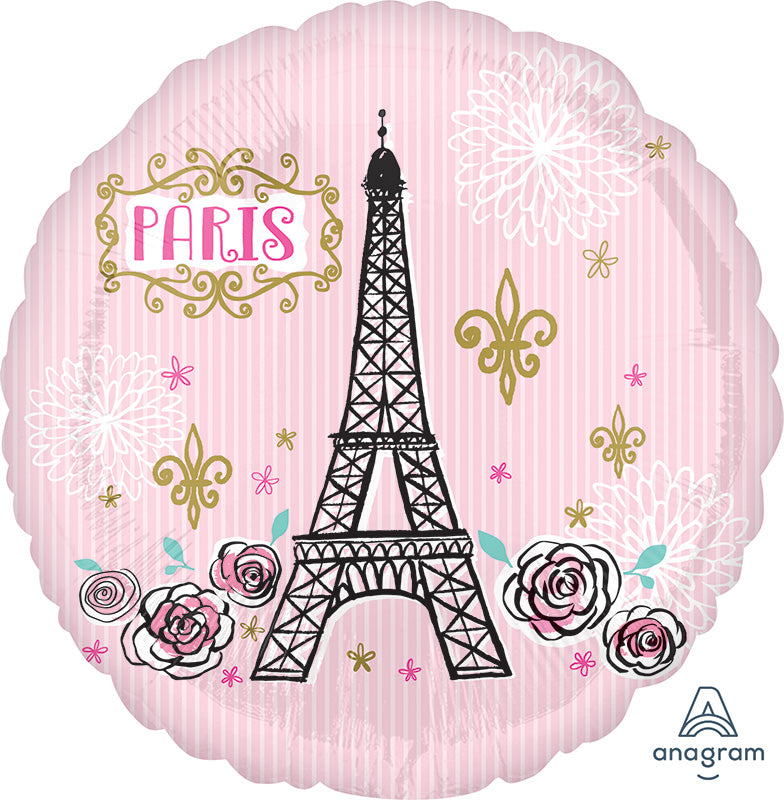 18" Oui Oui Paris Foil Balloon