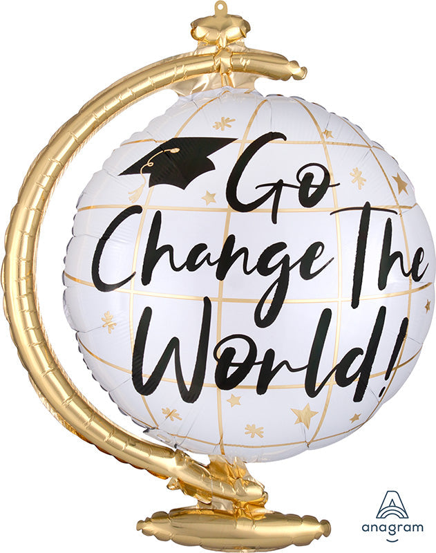 23" Go Change the World Globe SuperShape Foil Balloon