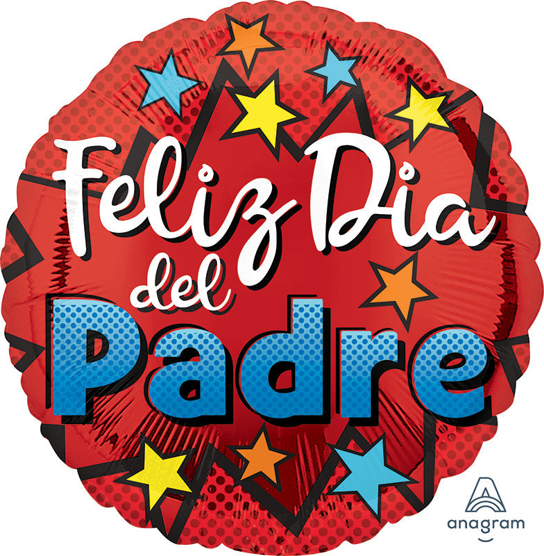 18" Feliz Dia Del Padre Foil Balloon (Spanish)