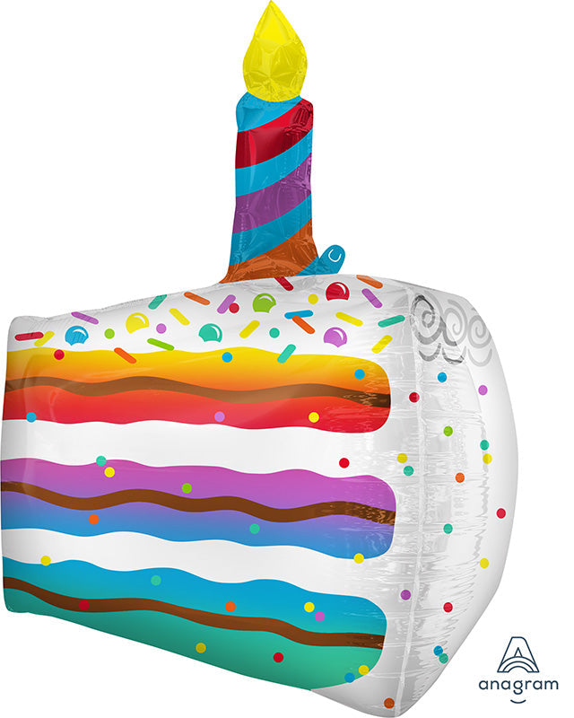 25" Cake Slice UltraShape Foil Balloon