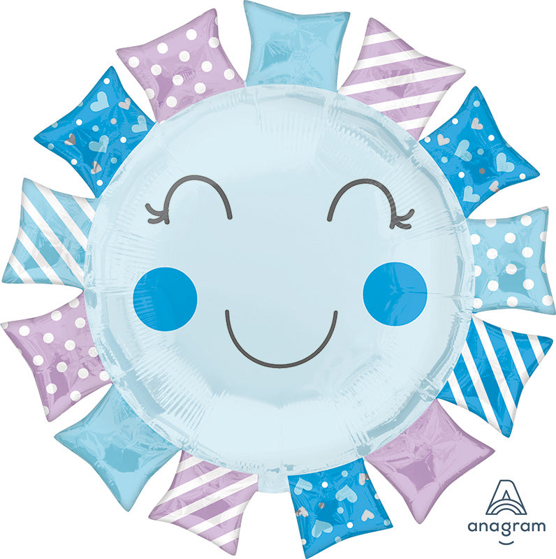 27" Baby Boy Sunshine SuperShape Foil Balloon