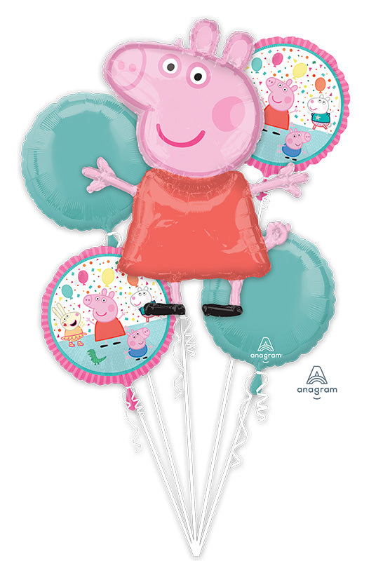 Bouquet Peppa Pig Foil Balloon