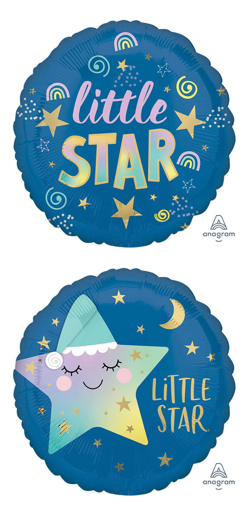 18" Sleepy Little Star Foil Balloon