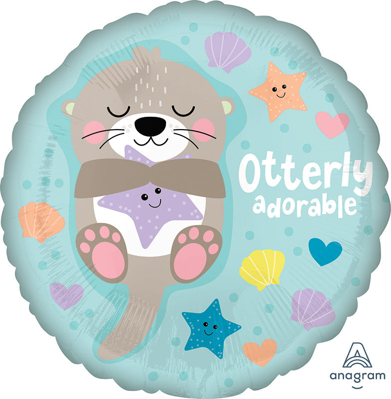 18" Otterly Adorable Foil Balloon