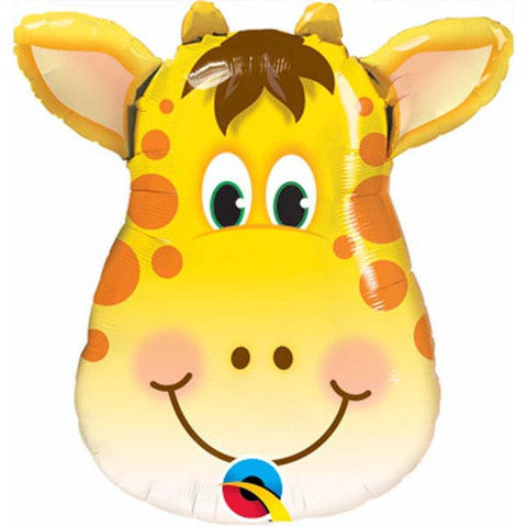 14" Airfill Only Jolly Giraffe Foil Balloon