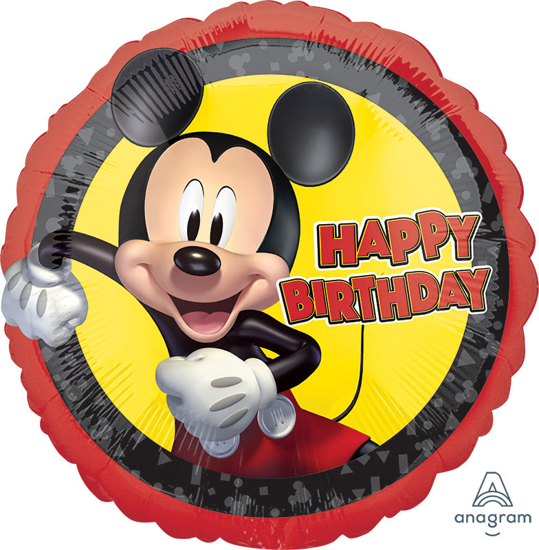 18" Mickey Mouse Forever Birthday Foil Balloon