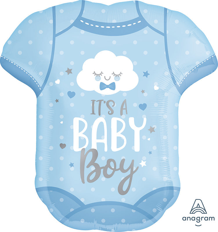 24" Baby Boy Onesie SuperShape Foil Balloon