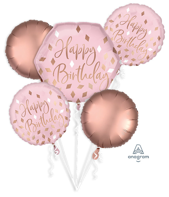 Bouquet Blush Birthday Foil Balloon