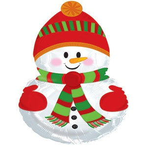 9" Airfill Only Snowman Shape Balloon