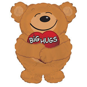 12" Airfill Only Big Hugs Bear Balloon