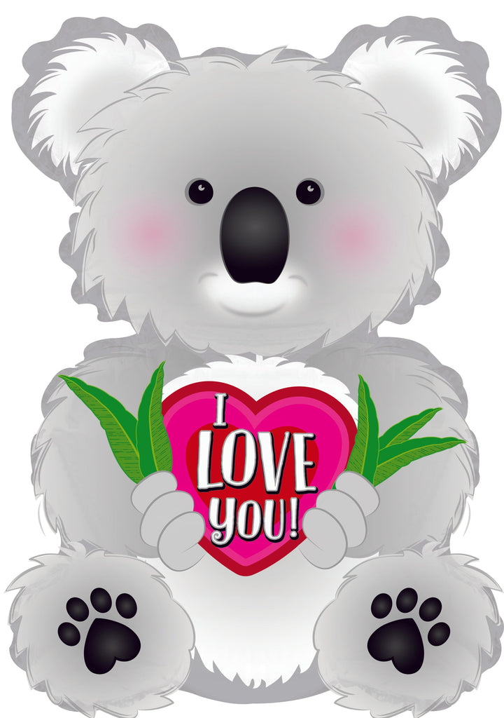 12" Airfill Only I Love You Koala Balloon