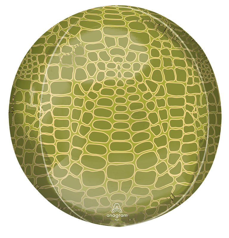 16" Orbz Alligator Print Animalz Orbz Foil Balloon