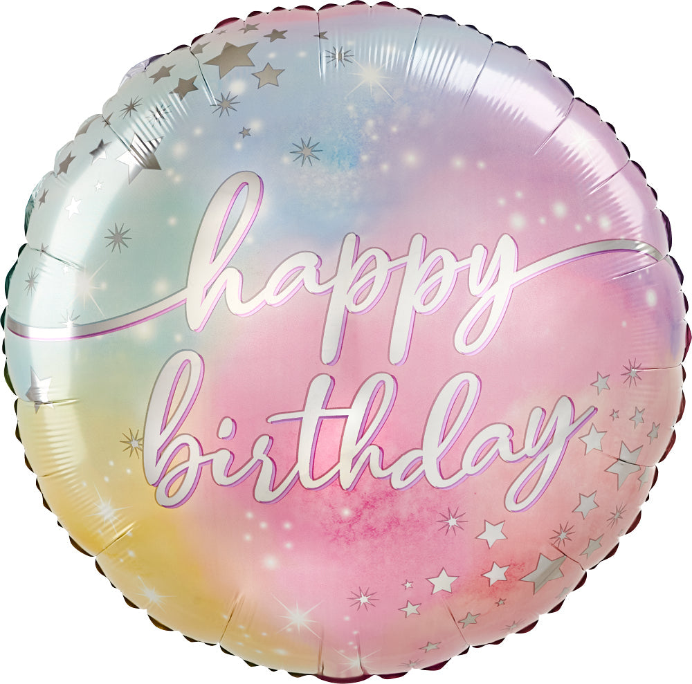 28" Jumbo Luminous Birthday Foil Balloon
