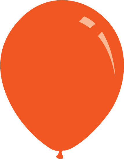 5" Metallic Orange Decomex Latex Balloons (100 Per Bag)