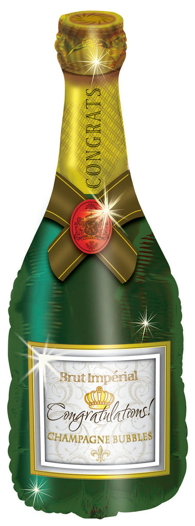 35" Congratulations Champagne Bottle Balloon
