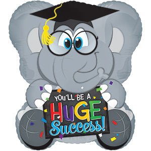21" Huge Success Grad Elephant Balloon