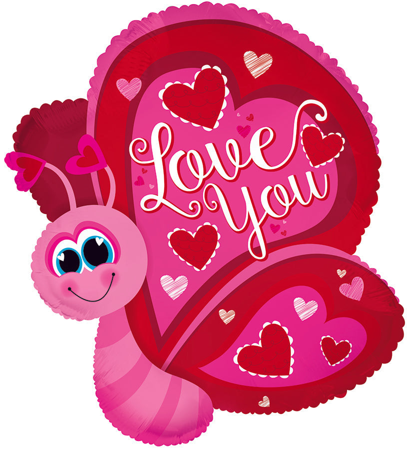 25" Love You Flutterfly Butterfly Balloon