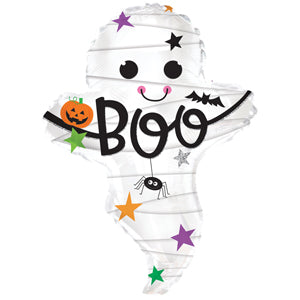 25" Mummy Ghost Boo Halloween Foil Balloon