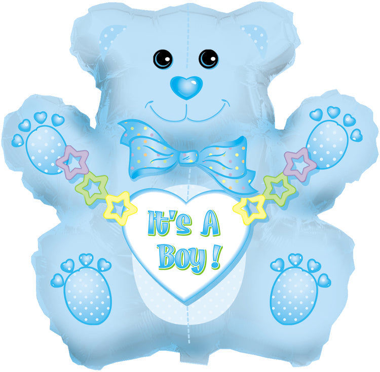 32" Jumbo It's a Boy Bear Foil Balloon