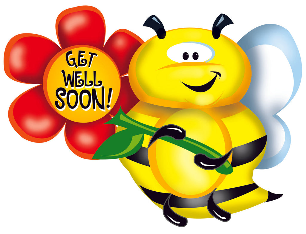 36" Get Well Soon Bee Balloon