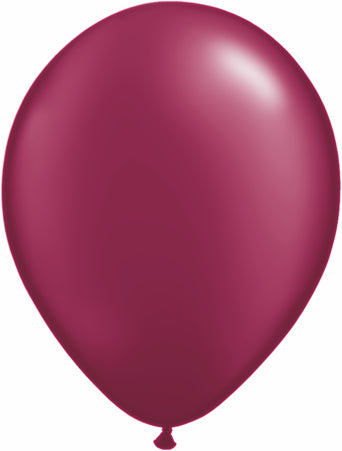 5" Qualatex Latex Balloons Pearl BURGUNDY (100 Per Bag)