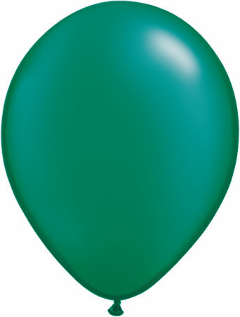 5" Qualatex Latex Balloons Pearl EMERALD (100 Per Bag)