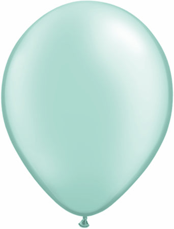 5" Qualatex Latex Balloons Pearl MINT GREEN (100 Per Bag)