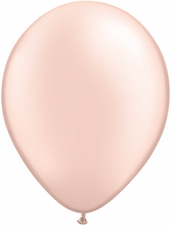 5" Qualatex Latex Balloons Pearl PEACH (100 Per Bag)